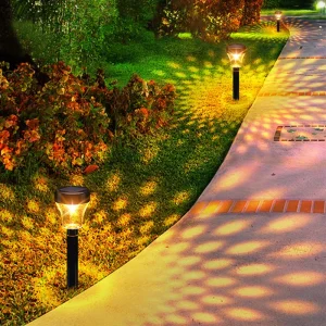 0.2W Solar Garden Path Decking Light Waterproof ABS Standing LED Lamp IP65