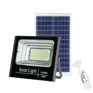 100 200 300 400W LED Solar Flood Light Outdoor Projector Solar Flood Light Aluminum with Display IP67
