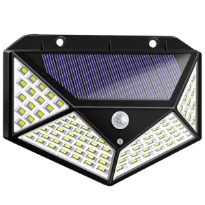 100 LED Solar Light PIR Motion Sensor Outdoor IP65 Waterproof Wall Light Sunlight Powered Garden Street Light