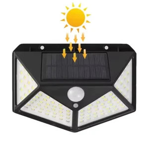 100 LED Solar Lights Outdoor 3 Mode Security Motion Sensor Garden Waterproof