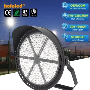 1000W 1200W 1500W LED Sport Light IP67 Outdoor Flood Light IP67 500W 600W 800W High Mast Stadium Light for Soccer Fields Court