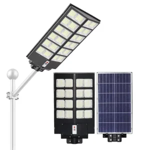 1000W All-in-One Outdoor LED Solar Street Light with Motion Sensor IP65 ABS Body CE Certified 2-Year Warranty for Road Lighting
