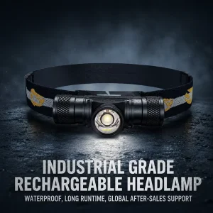 1000lm Zoom Waterproof LED Headlamp 18650 Rechargeable Rotatable Type-C Aluminum Lamp for Outdoor Camping Exploration