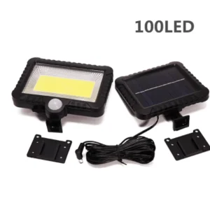 100COB LED Solar Motion Sensor Light, Waterproof Outdoor Garden Path Street Wall Spotlight
