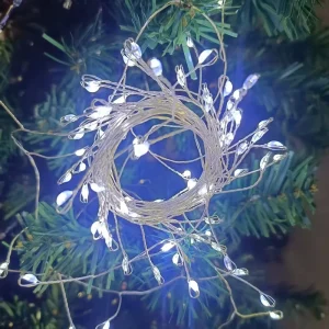 100LED Battery Operated Green Wire Firecracker String Light Waterproof Fairy Led Fairy Lights for Garden Christmas Decor