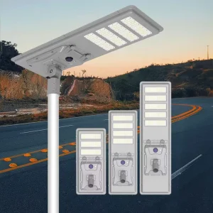 100W 150W 200W Integrated All In One LED Solar Street Light Custom Sensor Remote Control Waterproof Outdoor Lamp