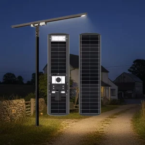 100W 200W 300W 400W Solar LED Street Light IP66 Waterproof Mono Si Bifacial Panel Solar LED Street Light