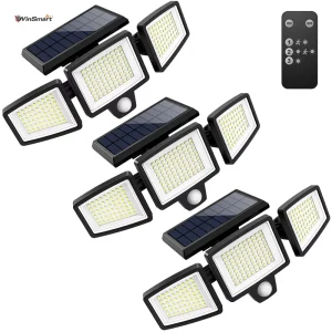 100W 200W 300W Solar Flood Light Outdoor Waterproof IP66 LED for Garden Yard Park Pathway Building Security
