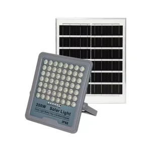 100W 200W One Stop Outdoor Solar Lighting LED Flood Light IP65 Aluminum for Outdoor Road Use Solar Powered Flood Lights