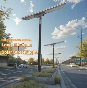 100W-400W Adjustable Outdoor Integrated Solar Street Light with Aluminum Waterproof IP66 Housing LED Light Source