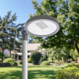 100W AC Powered Aluminum LED Post Top Garden Light IP65 Waterproof Outdoor Street Light 50000 Hours Lifetime