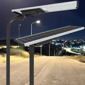 100W All-in-One Solar Street Light for City Road Lighting Project