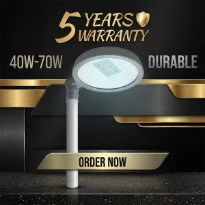 100W High-Brightness Municipal LED Street Light Waterproof Durable Lighting for Urban Road, Sidewalk Pathway and Community Area
