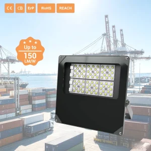 100W IP66 Waterproof High Bright Aluminum LED Flood Lights for Warehouse Stadium Industrial Areas