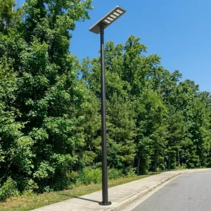 100W Integrated Solar LED Street Light with PIR Motion Sensor IP65 Aluminum Alloy 3000K 6500K Color Temp for Road Use