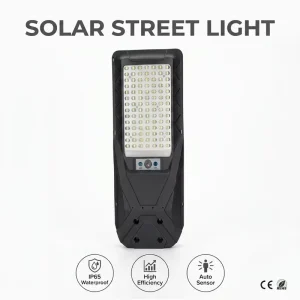 100W LED Solar Road Street Light ABS Battery Waterproof Remote Control IP65 50000 Hours