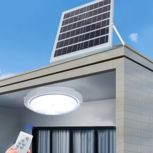 100W Solar Outdoor Ceiling Light, Photovoltaic Solar Lamp