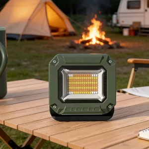 100W Solar Outdoor LED Rechargeable Camping Lantern Emergency Tent Light ABS Body IP65 USB