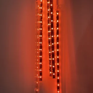 100cm LED Meteor Tube Projection Lights IP65 High Power 48LEDs RGB DMX512 3D Meteor Effect Stage Show Wedding Party DJ Nightclub
