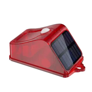 100db Sound Security Siren Light Alarms Outdoor Solar PIR Motion Sensor Alarm with Remote Controller for Home Villa Yard Farm
