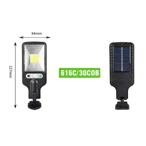 108COB LED Solar Street Light ABS Wireless Outdoor Security Wall Motion Sensor 3 Modes Front Door Garden Porch IP65 Road Use