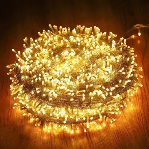 10M Copper String Lights 100LEDs Waterproof IP44 Plug in 8 Modes for Indoor & Outdoor Christmas Parties Weddings & Garden Decor