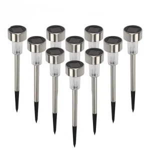 10Pack LED Solar Outdoor Lights Garden Lantern Solar Powered Lamp Waterproof Landscape Lighting Pathway Yard Lawn Decoration
