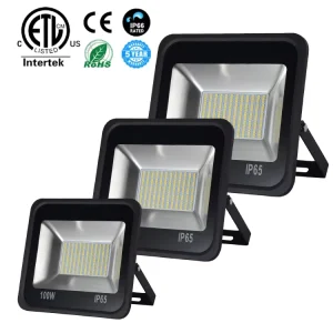 10W-500W IP65 Waterproof Aluminum LED Flood Lights 120 Beam Angle 3000K/4000K/6500K SMD2835 75-100 Lm/W Efficiency CE Certified
