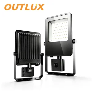 10W to 50W Outdoor Security IP65 Waterproof LED Floodlight with Sensor for Garden