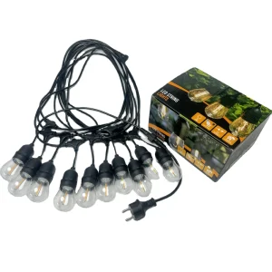 10meters 10 Bulbs S14 LED String Garden Lights Outdoor Decorative Party Wedding Light Patio IP65 Rating Christmas Holiday