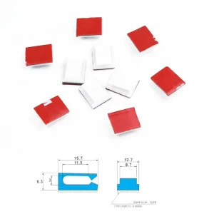 10mm LED Strip Light Fixing Clip Adhesive Wire Mounting Connector for 5050 2835 Strips Indoor Outdoor Lighting Accessories