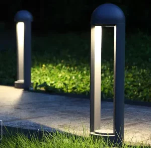 110V 220V Modern IP65 Waterproof Pillar Bollard Lights Outdoor Garden LED Lawn Light for Landscape Pathways