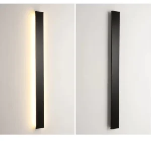 110V 220V Modern Outdoor Exterior Linear Strip Wall Lamp 3000K Warm White Garden Sconce Long LED Wall Light