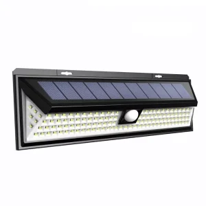 118LED Solar Powered LED Light Outdoor Garden Decoration Wall Lamp 3 Mode IP65 Waterproof Motion Sensor Yard Door 5000K Daylight