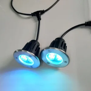 12 24V DC 9W RGB 3IN1 LED Landscape Underground Light IP67 Waterproof 304SS Dimmable