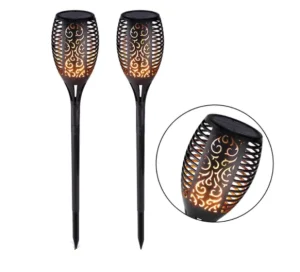 12/33/51/72/96 LED Flickering Waterproof Garden Decor Landscape Lawn Lamp Path Lighting Solar Flame Torch Outdoor Light
