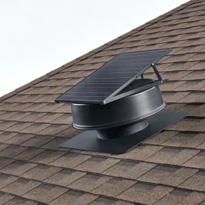 12 Inch Solar Electric Industrial Roof Exhaust Fan Brushless DC Motor Aluminum Alloy Blades Ball Bearing OEM 2 Year Warranty