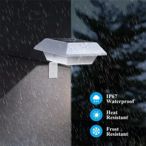 12 LED Solar Gutter Light IP65 Waterproof Outdoor Lighting Solar Wall Lamp for Garden Fence Security Street Sink Yard Path