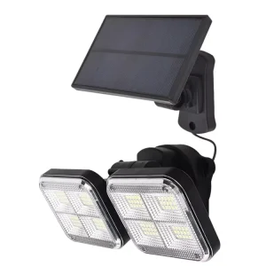 120 LED Solar Motion Sensor Wall Light IP65 Waterproof Auto-On Security Lighting