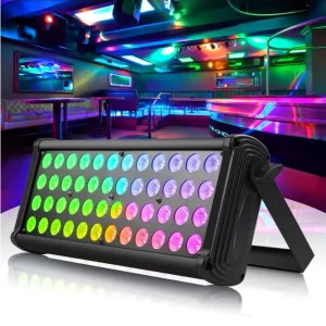 120W RGBW 4-in-1 LED Wall Washer Light with DMX512 Control, IP44 Aluminum Alloy, Stage Lighting