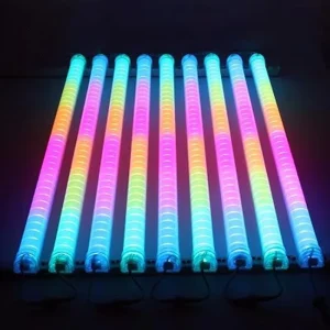 12V 24V 110V 220V Outdoor Programmable Hurdle Guardrail Facade Building Lamp DMX RGB LED Digital Tube