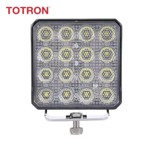 12V 24V Heavy Duty Flood Beam IP68 Waterproof 120 9250LM Square LED Work Light for Truck Tractor 4×4