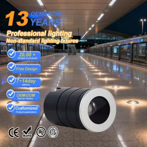 12V 24V RGB Outdoor Waterproof Garden Floor Buried Lighting 1W 6W Inground LED Underground Light