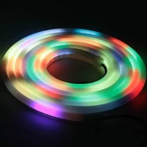 12V DMX Addressable RGB Neon LED Tube PVC Body Flex Rope for Warehouse Lighting IP65 Rated Neon Lights