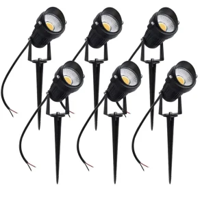 12V Electric LED Garden Pathway Spike Spot Lights IP65 Waterproof Outdoor RGB Decorative Landscape Lights