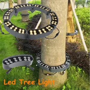 12W Black LED Hug Tree Light 220V Hold Column Lamp Ring Garden Spot Light IP65 Outdoor Landscape Spotlight