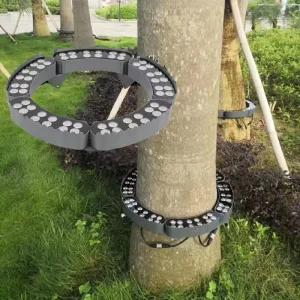 12W Black LED Hug Tree Light Hold Column Lamp Ring Garden Led Spot Light Ip65 Outdoor Landscape Spotlight