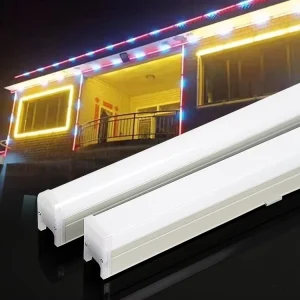 12W Exterior Linear Light Anti-Glare Bridge Commercial Bar IP66 Outdoor RGB LED Aluminum Building Facade Lighting Line Light