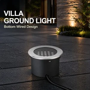 12W LED Inground Light Stainless Steel Cover Embedded Buried Outdoor Landscape Deck Step Lamp
