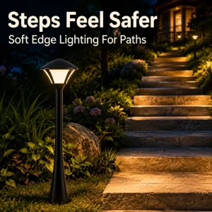 12W Modern LED Garden Bollard Light Waterproof Aluminum Outdoor Lawn Lamp Villa Path Landscape Lighting for Garden Flower Bed
